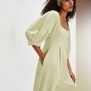 FREE PEOPLE Intimately Lotta Love Romper Jumpsuit Aloe Wash Women’s- Size Small